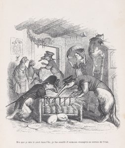 我一踏上这个岛就......来自《私人和公共生活场景》，约1837-47年。 作者 让·伊格纳斯·伊西多尔·杰拉德