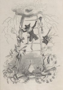 Jérôme Paturot中的插图，由Louis Reybaud绘制，巴黎，1846年，约1846年。 作者 让·伊格纳斯·伊西多尔·杰拉德