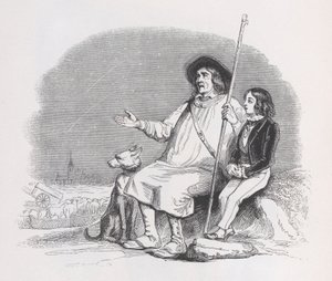 流星》出自《贝朗热全集》，1836年。 作者 让·伊格纳斯·伊西多尔·杰拉德