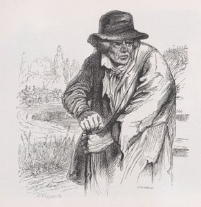 老流浪者》选自《贝朗热全集》，1836年。 作者 让·伊格纳斯·伊西多尔·杰拉德