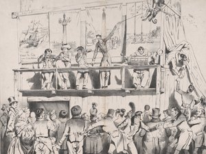 Zing!叮！大政治家的表演，1833年8月。 作者 让·伊格纳斯·伊西多尔·杰拉德