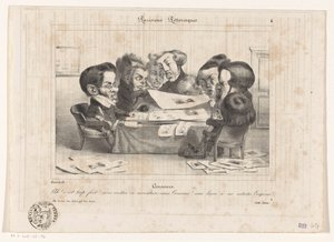 法国审查员的漫画 审查员（对象标题） Parisiens Pittoresques（物体上的系列标题） 作者 让·伊格纳斯·伊西多尔 杰拉德·格兰维尔