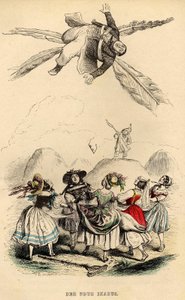 新的伊卡洛斯，1840年代 作者 让-雅克·格兰维尔