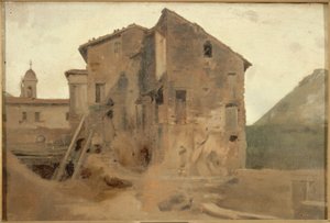 罗马乡村的丈量，1859 年至 1864 年间（布面油画）