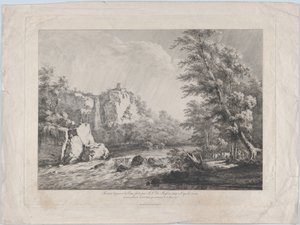 被风暴连根拔起的白桦树，1809年。