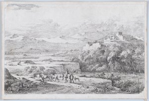 描绘范德卡贝尔的风景，约1773年。