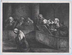 僧侣诵经，1795年。