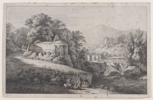 沙提翁-德艾泽尔格的老教堂，1799年。