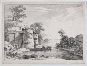 河岸上的古塔，1763年。