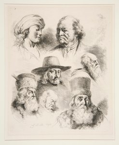 七个肖像头像 作者 Jean-Jacques de Boissieu