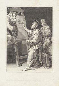 路加画马利亚 作者 Cornelis Bloemaert (II)（拒绝归属）