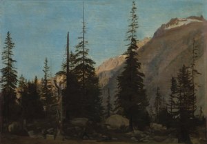 阿尔卑斯山风景：瑞士汉德格 作者 让·莱昂·杰罗姆