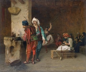 1884年或更早以前，开罗铸造子弹公司（Cairo Casting Bullets）的Cafe House。 作者 让·莱昂·杰罗姆