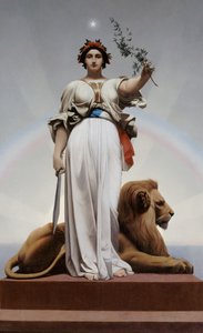 共和国，1848-1849。 作者 让·莱昂·杰罗姆