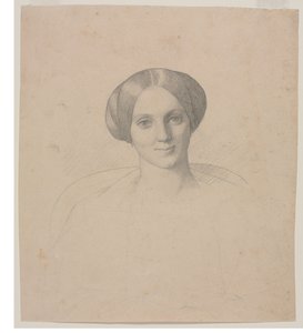 女人的肖像头像，1800年代。 作者 让·莱昂·杰罗姆