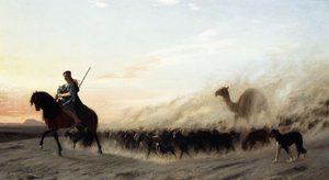 叙利亚牧羊人，1865年 作者 让·莱昂·杰罗姆