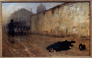 The execution of the marechal Michel Ney (1769-1815) at nine o