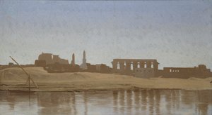 卢克索的尼罗河景观，1857年 作者 让·莱昂·杰罗姆