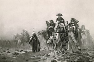埃及的波拿巴将军，来自Jean-Leon Gerome的作品集，拍摄于1981年的100张照相凹版印刷（照相凹版印刷）（另见183490） 作者 让·莱昂后杰罗姆