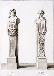1674年凡尔赛路易斯莱兰贝尔的阿波罗和达芙妮的半身像