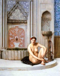 法语  Odalisque 作者 让·莱昂·杰罗姆