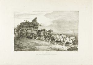运煤车》，图版 7，选自《根据石头上的生活描绘的各种主题