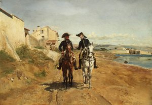 一位将军及其助手，1869年。