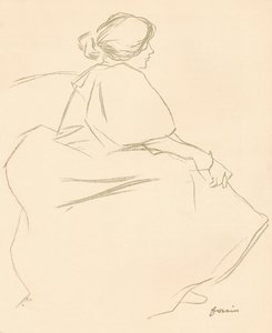 《蜡笔研究》，c1872-1898，1898年 作者 让·路易·佛兰