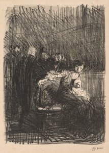 法庭休庭 作者 Jean-Louis Forain