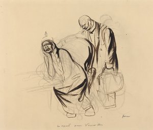 启程前往凡尔赛，约1919年。 作者 让·路易·佛兰