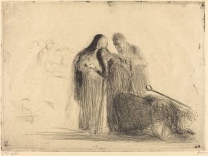 卢尔德，瘫痪者（第二盘） 作者 Jean Louis Forain