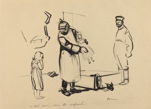在巴黎。-我也是，孩子们的地窖，约191419年。 作者 让·路易·佛兰