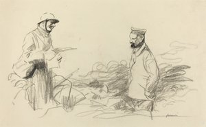 普伊鲁承认德国士兵，可能是1918年。 作者 让·路易·佛兰