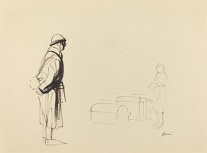 波鲁和护士，约1914年至1919年。 作者 让·路易·佛兰