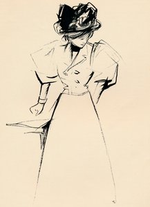 Forain研究印度墨水，c1898 作者 让·路易·佛兰