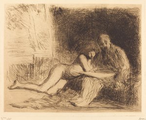 模特的休息（第四盘） 作者 Jean Louis Forain