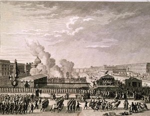 1792年7月22日宣布对国土的危险，由Pierre Gabriel Berthault（1737-1831）镌刻 作者 让·路易斯·普里尔