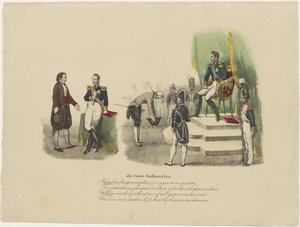 威廉一世和查理十世的听证会，1827 年
两个观众（标题在实物上） 作者 让·路易斯·范·赫默里克（归因于）