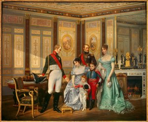 Impress Josephine de Beauharnais (1763-1814) 收到了沙皇亚历山大一世 (1777-1825)，她于 1814 年 5 月向她推荐了她的孩子。 (1783)