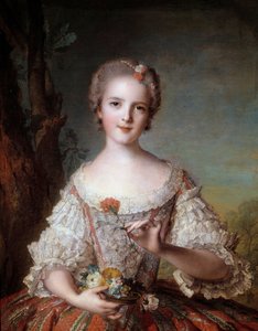 法国路易丝夫人(1737-1787)的肖像 国王路易十五的女儿 让-马克(Jean-Marc)-纳蒂埃(1685-1766)的画作 1748 太阳 0,98x0,85米