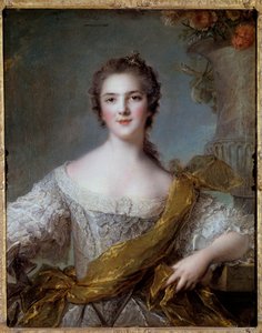 法国胜利夫人 (1733-1799) 之女的肖像 Jean Marc (Jean-Marc) Nattier (1685-1766) 1748 年太阳 0.81x0.64 米