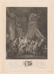 被抬到床上的年轻女子
Le Couché de la Mariée（物上标题） 作者 让·巴蒂斯特·布莱斯·西蒙内