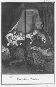 阉割Abelard，插图来自&39;Lettres d&39;Heloise et d&39;Abelard&39;，第I卷，第33页，由Vincent Marie Langlois the Younger（b.1786）