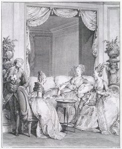 不要害怕，我的好朋友，由IS Helman（1743-1809）镌刻 作者 让-米歇尔小莫罗