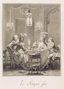 The Fine Supper，1781，由IS Helman（1743-1809）雕刻 作者 让-米歇尔小莫罗