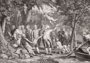 米拉波（Honore Gabriel Riqueti, Count of Mirabeau）。 作者 让-米歇尔小莫罗