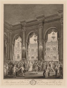 假面舞会，1782年。 作者 让-米歇尔小莫罗