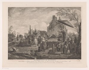 乡村剧院
Le Marchand de Mitridate（物品上的标题）
菲利浦斯-乌尔曼绘画后的版画（系列名称）
Oeuvres de Ph.pe Wouwermans Hollandois（系列名称）
