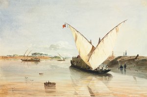 尼罗河船 作者 让·尼古拉斯·亨利·德·查卡顿