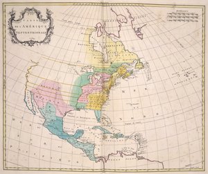 美国，选自 "Atlas Méthodique... 作者 让·帕莱雷